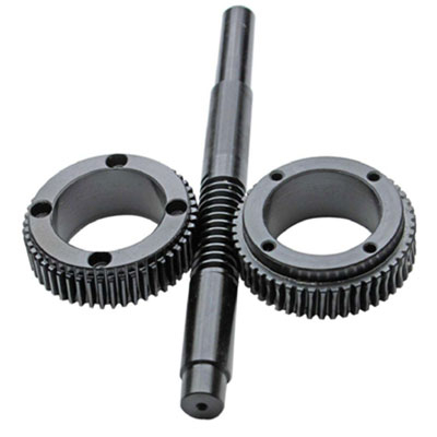 Worm gear pair for CNC table